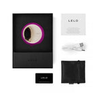 Lelo Ora 3 Deep Rose Oral Sex Stimulator|Side View|"Premium pleasure device - side view"