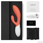 Lelo Ina 3 Dual Action Massager Coral|Side View|"Premium pleasure device - side view"