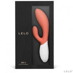 Lelo Ina 3 Dual Action Massager Coral|Detail View|"Multi-function controls - detail view"