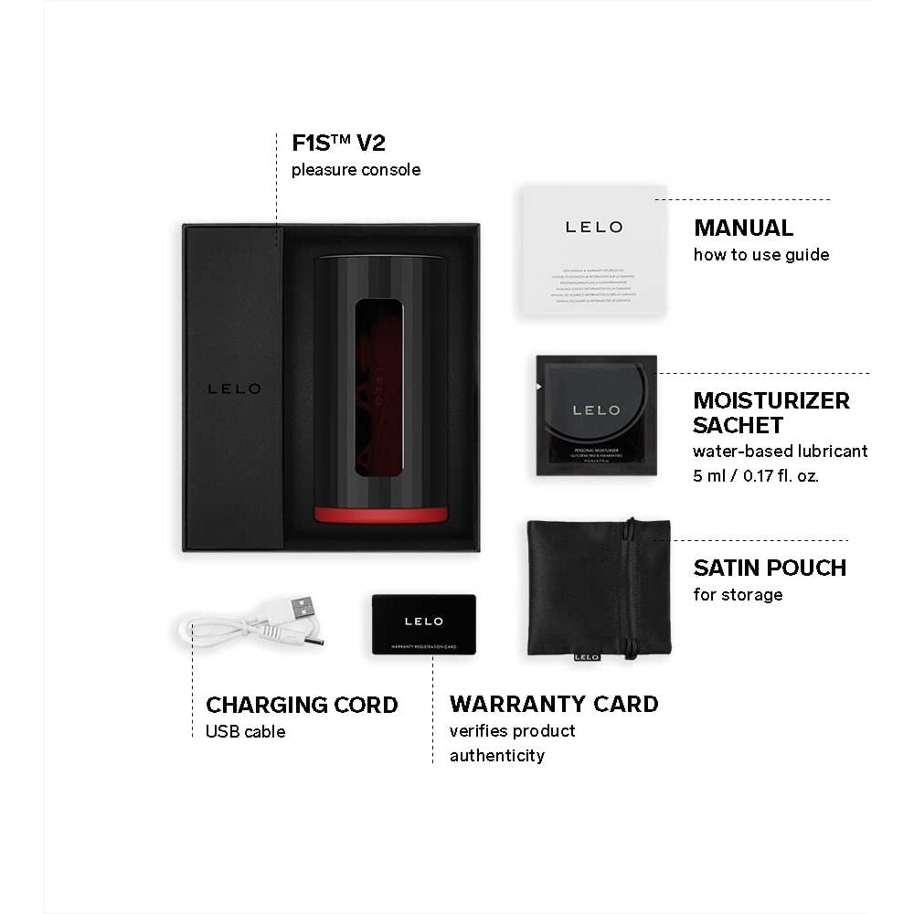 Lelo F1S V2X Masturbator Red|Back View|"quality build - back view"