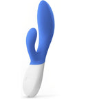 Lelo-Ina-Wave-2-Luxury-Rechargeable-Vibe-Blue|Front View|"luxury wave vibrator-front view"