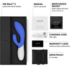 Lelo-Ina-Wave-2-Luxury-Rechargeable-Vibe-Blue|Detail View|"control features-detail view"