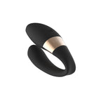 Lelo Tiani Duo Harmony Couples Massager Black|Front View|"Black couples massager - front view"