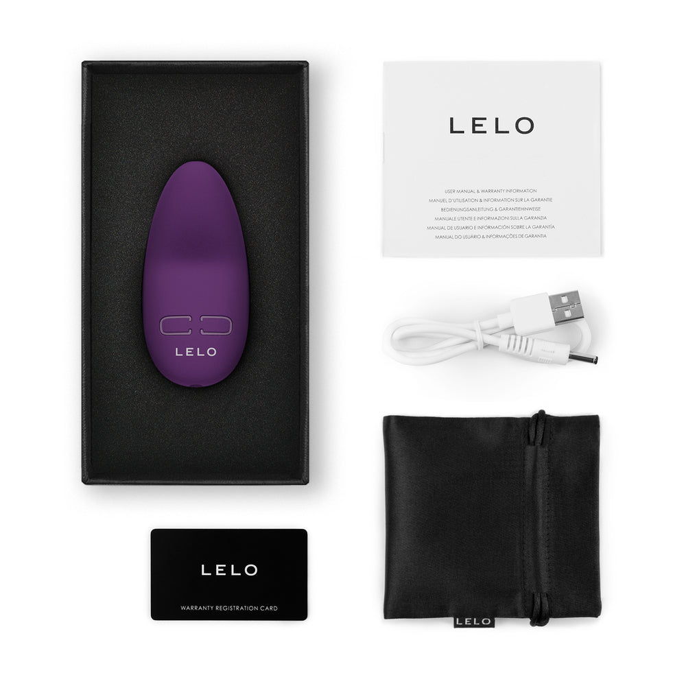 Lelo Lily 3 Dark Plum Petite Personal Massager|Side View|"Premium pleasure device - side view"