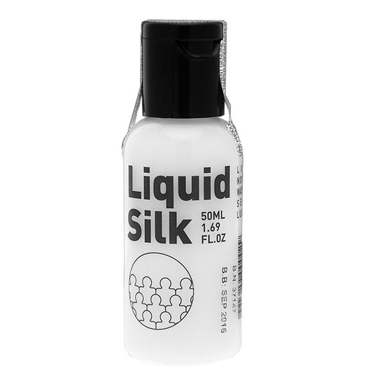 Liquid Silk Water Based Lubricant 50ML|Front View|"silk formula small-front view adult toys direct"|
