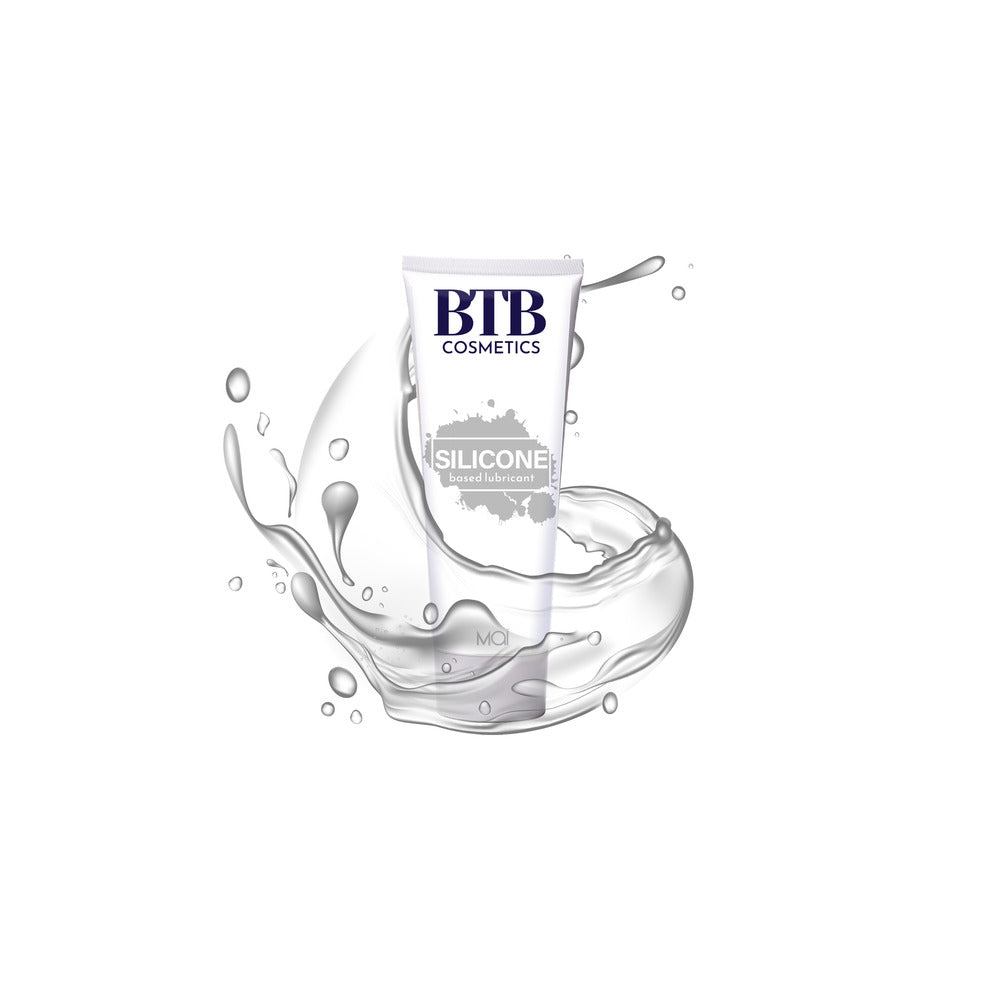 BTB Silicone Based Lubricant 100ml|Back View|"ingredient info-back view adult toys direct"|