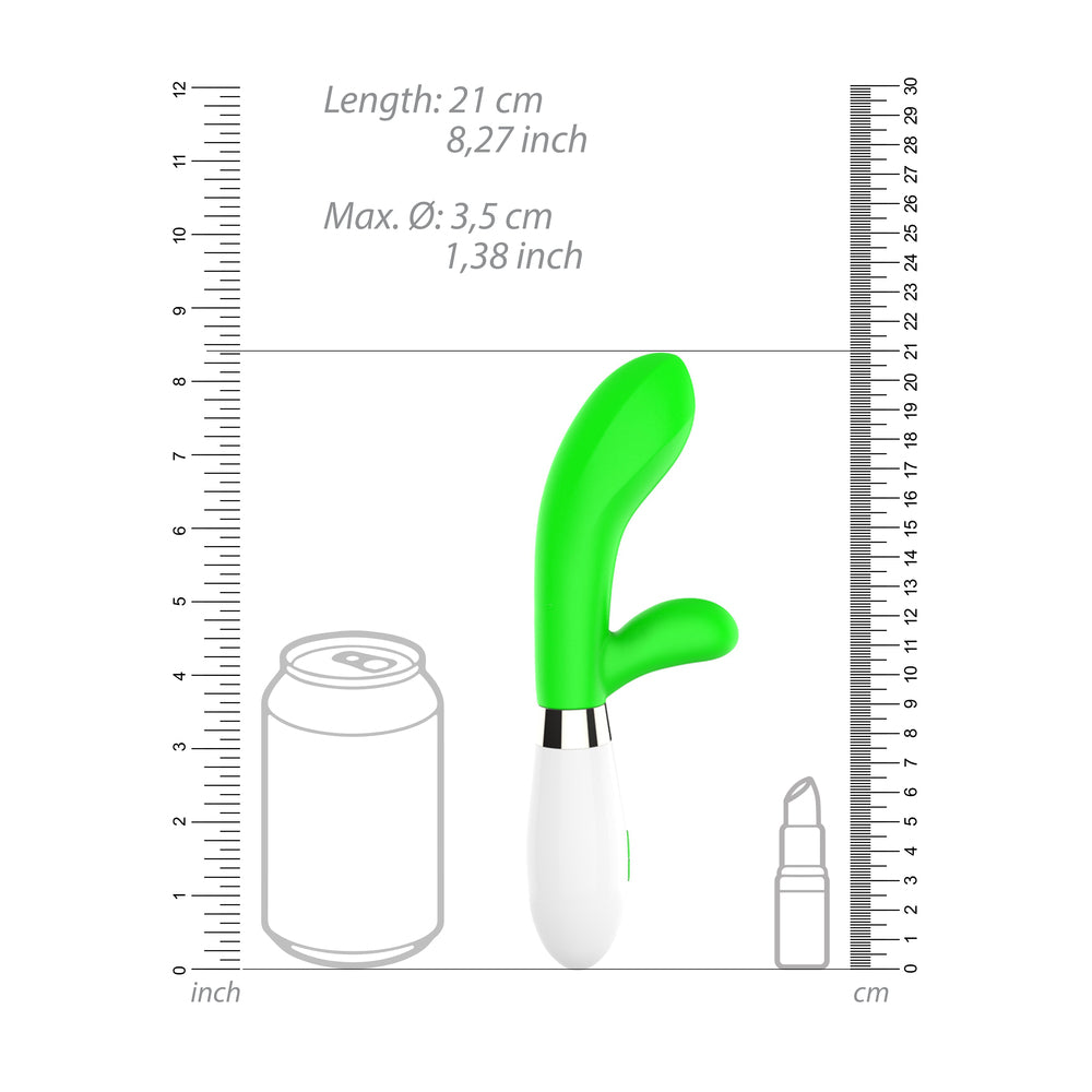 Luminous Achilles Ultra Soft Clit Stim Vibe Green|Detail View|"Precision pleasure tip - detail view"