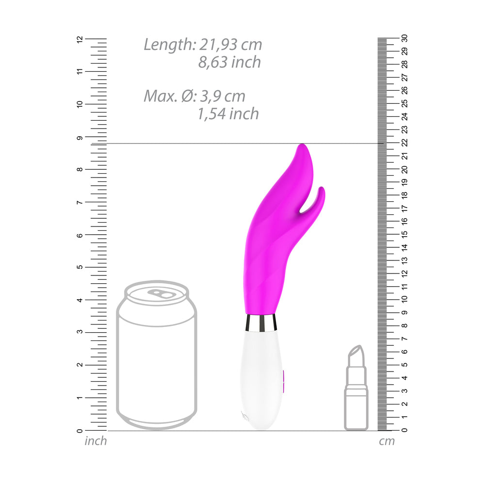 Luminous Athos Ultra Soft Clit Stim Vibe Fuchsia|Detail View|"Precision pleasure tip - detail view"