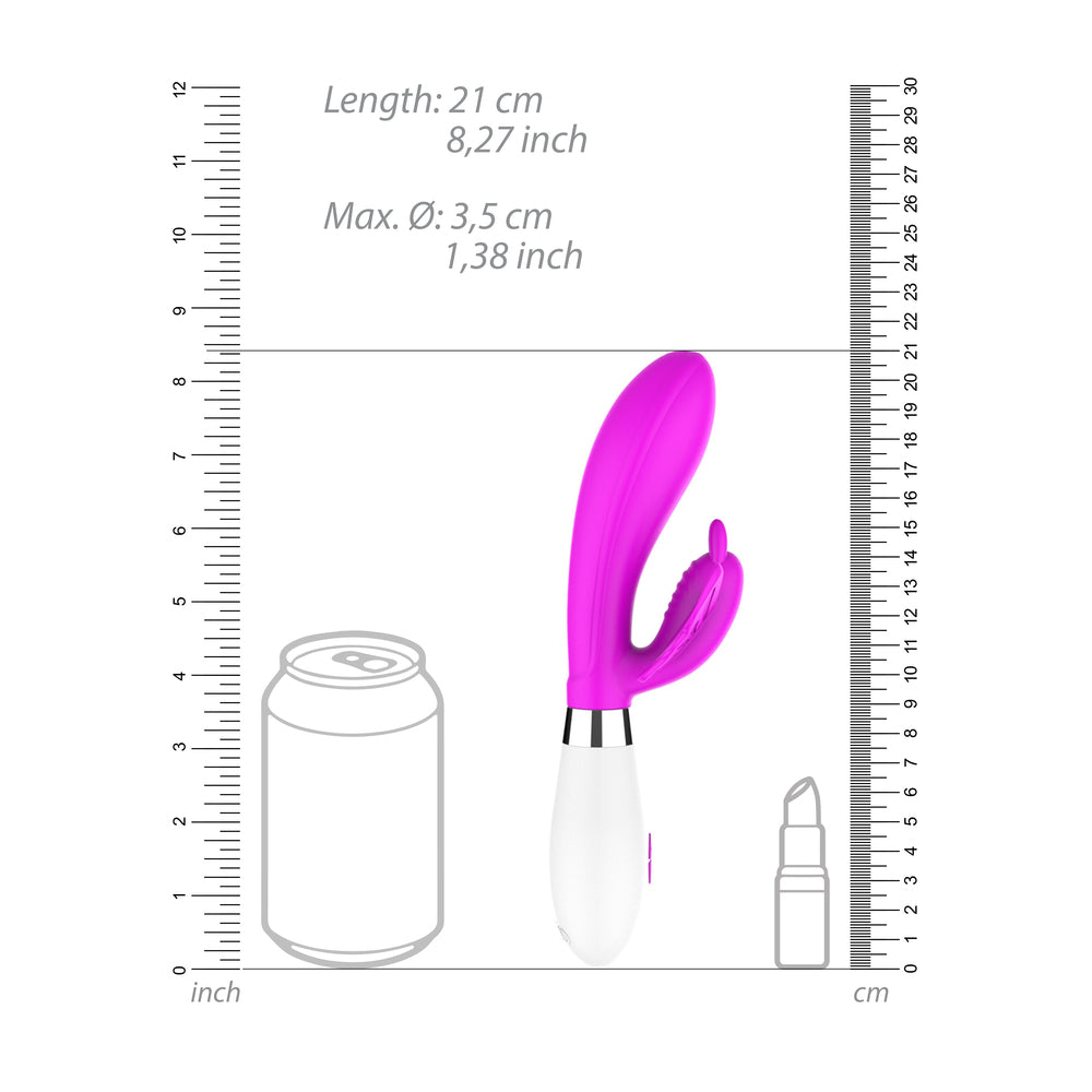 Luminous Alexios Ultra Soft Clit Stim Vibe Fuchsia|Detail View|"Precision stimulation tip - detail view"