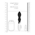 Astraea Rechargeable Vibrator Black | Angle | "sleek design features - angle view"