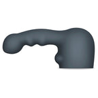 Le Wand Ripple Weighted Silicone Wand Attachment|Front|"rippled silicone attachment - front view"