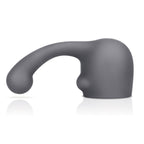 Le Wand Curve Weighted Silicone Wand Attachment|Front|"curved silicone wand attachment - front view"