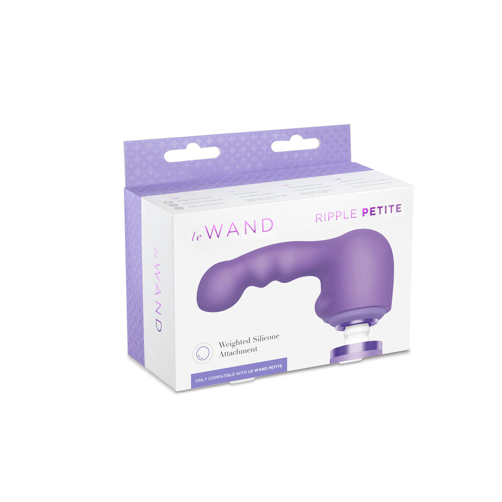 Le Wand Ripple Weighted Silicone Petite Wand Attachment | Package | "complete attachment kit - package view"