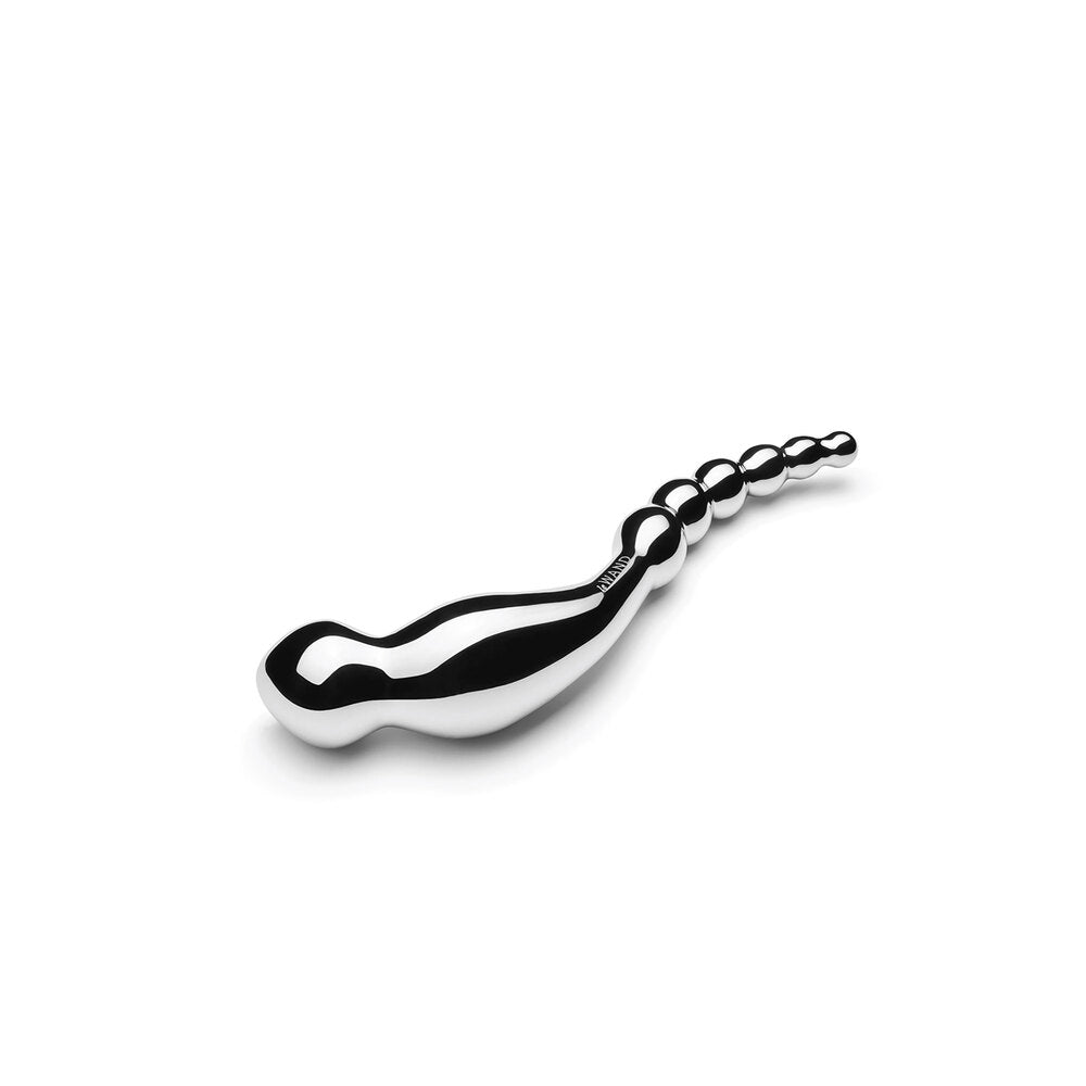 Le Wand Swerve Stainless Steel Dildo|Side View|"swerve detail - side view"