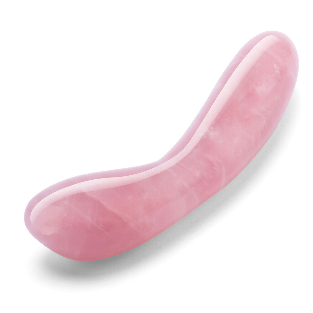Le Wand Crystal G Wand Rose Quartz|Front View|"crystal design - front view"