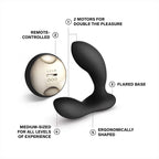 Lelo-Hugo-Luxury-Prostate-Massager-Black|Side View|"ergonomic design-side view"