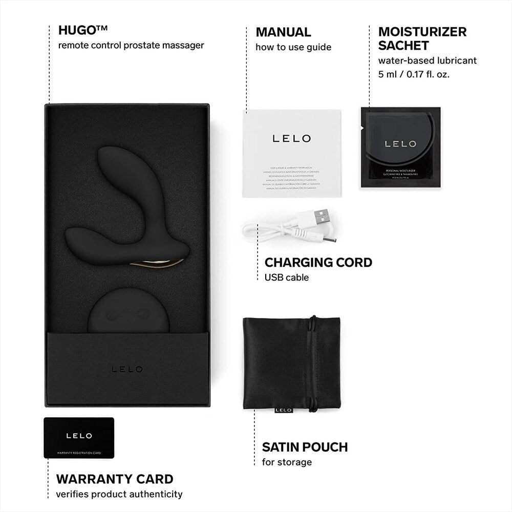 Lelo-Hugo-Luxury-Prostate-Massager-Black|Detail View|"control interface-detail view"
