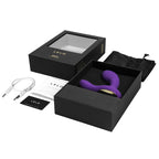 Lelo-Bruno-Prostate-Massager-Purple|Side View|"ergonomic design-side view"