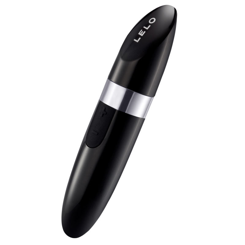 Lelo-Mia-2-Lipstick-Vibrator-Black|Front View|"luxury lipstick vibrator black-front view"