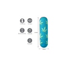 Maia-Jessi-420-Rechargeable-Bullet-Emerald-Green|Side View|"premium rechargeable design-side view"