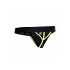 Male Basics Neon Thong Yellow|Set View|"complete thong set-set view"|