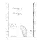 Man Cage 11 Male 4.5 Inch Clear Chastity Cage With Anal Plug|Detail View|"system features-detail view adult toys direct"|