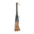 Pain Medieval 12 Tails Italian Leather Whip|Front View|"leather whip-front view"|