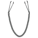 Master Series Reign Noir Black Nipple Tweezer Clamps|Front View|"nipple clamps-front view"|