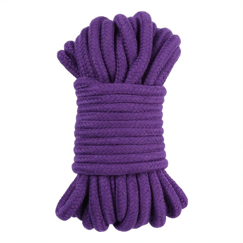 Me You Us Tie Me Up Soft Cotton Rope 10 Metres Purple|Front View|"purple cotton bondage rope 10m-front view adult toys direct"|