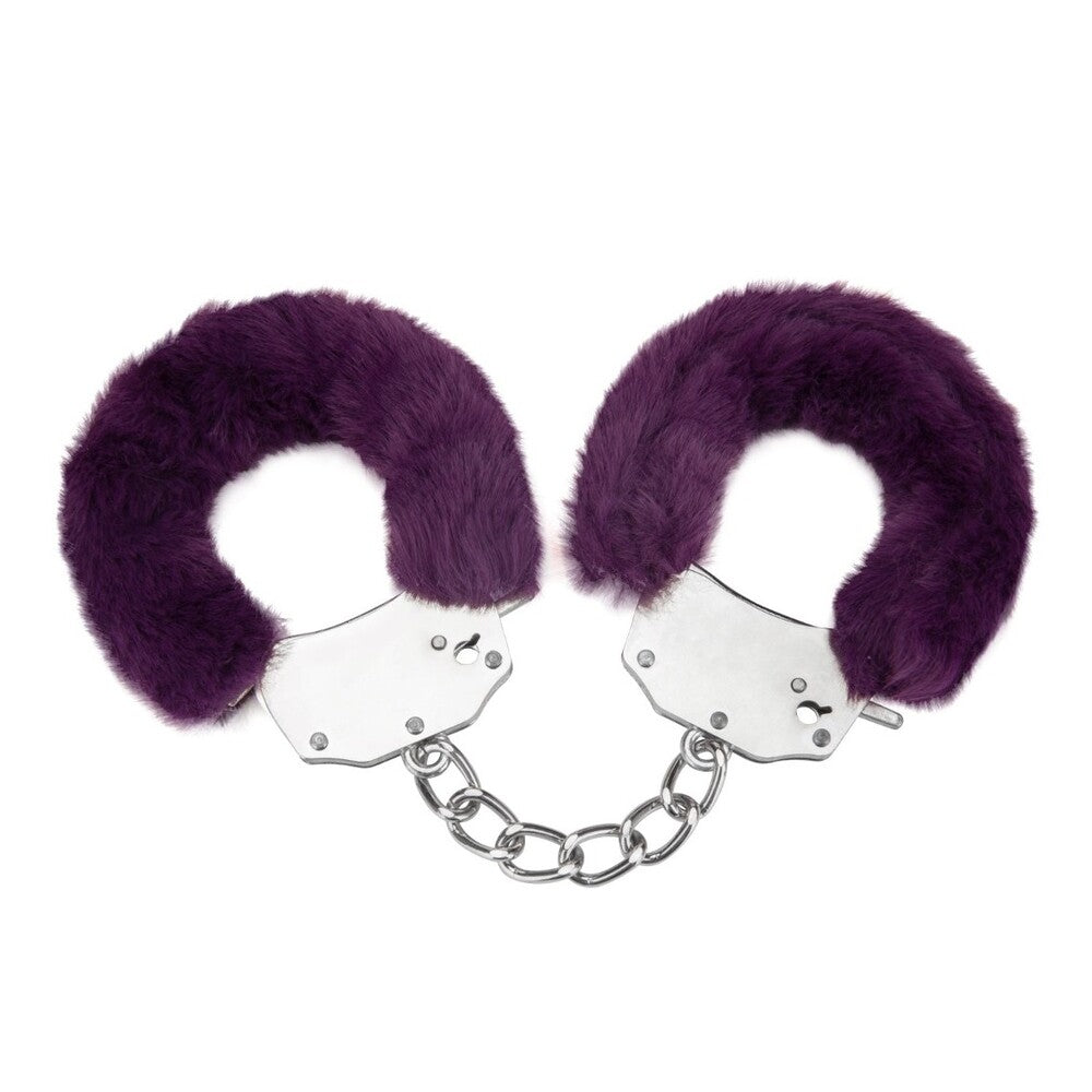 Me You Us Furry Handcuffs Purple|Front View|"furry cuffs-front view"|