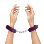 Me You Us Furry Handcuffs Purple|Detail View|"fur features-detail view"|