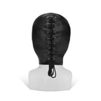 Me You Us PU Black Hood with Eyes|Side View|"eye detail-side view adult toys direct"|