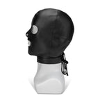 Me You Us Black Hood With Eyes Nose Mouth|Back View|"hood closure-back view adult toys direct"|