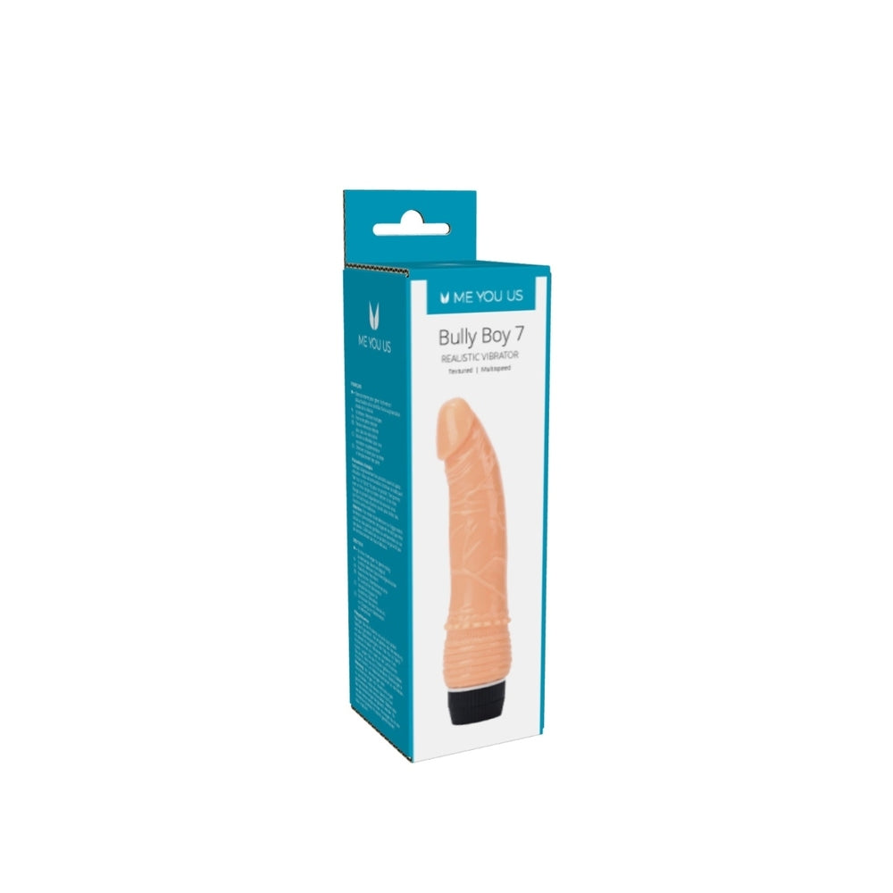 Me You Us Bully Boy 7 Realistic Vibrator|Side View|"texture detail - side view"
