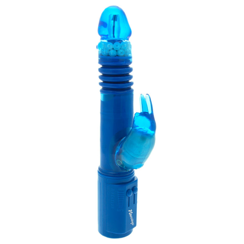 Deep-Stroker-Rabbit-Vibrator-Blue|Front View|"blue rabbit-front view"