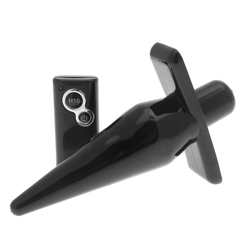 Power-Vibrating-Butt-Plug-With-Remote-Control|Front View|"power plug-front view"