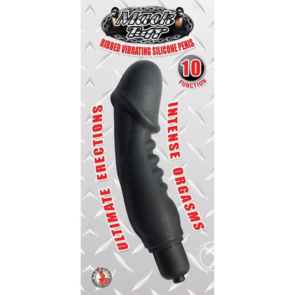 Mack-Tuff-Mini-Ribbed-Vibrator-5-Inch|Side View|"enhanced stimulation design-side view"