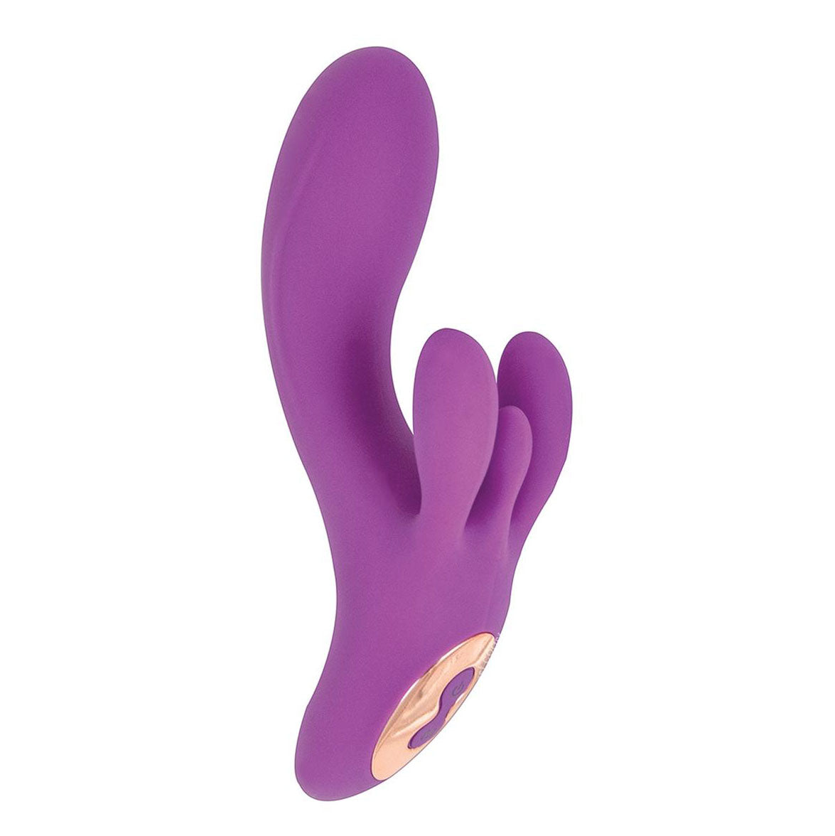 Vibes Of New York Triple Tickler Massager|Front View|"Triple stimulation massager - front view"