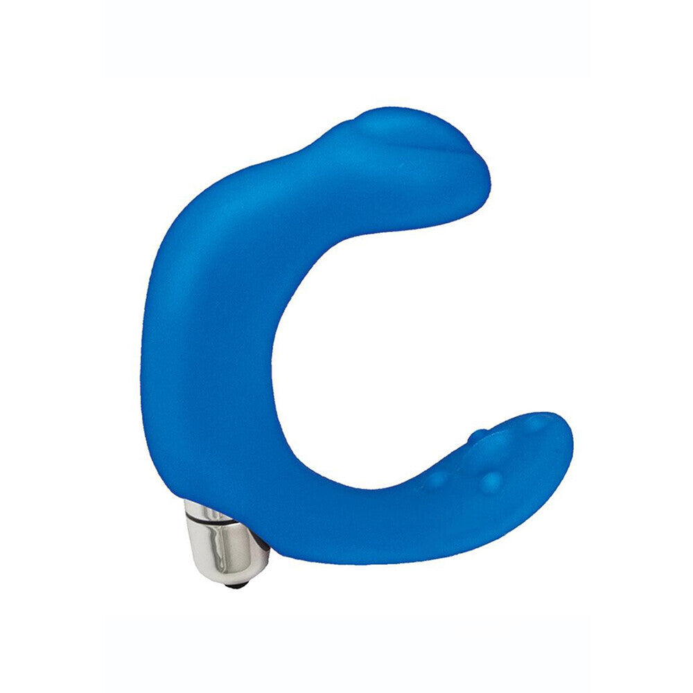 Butts-Up-3-Function-P-Spot-Massager-Blue|Front View|"premium massager-front view"