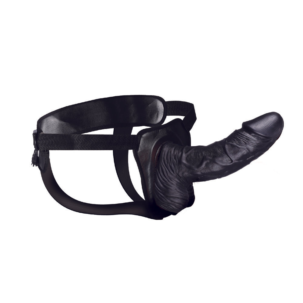Erection Assistant Hollow Strap On 8 Inch|Front View|"hollow design - front view"