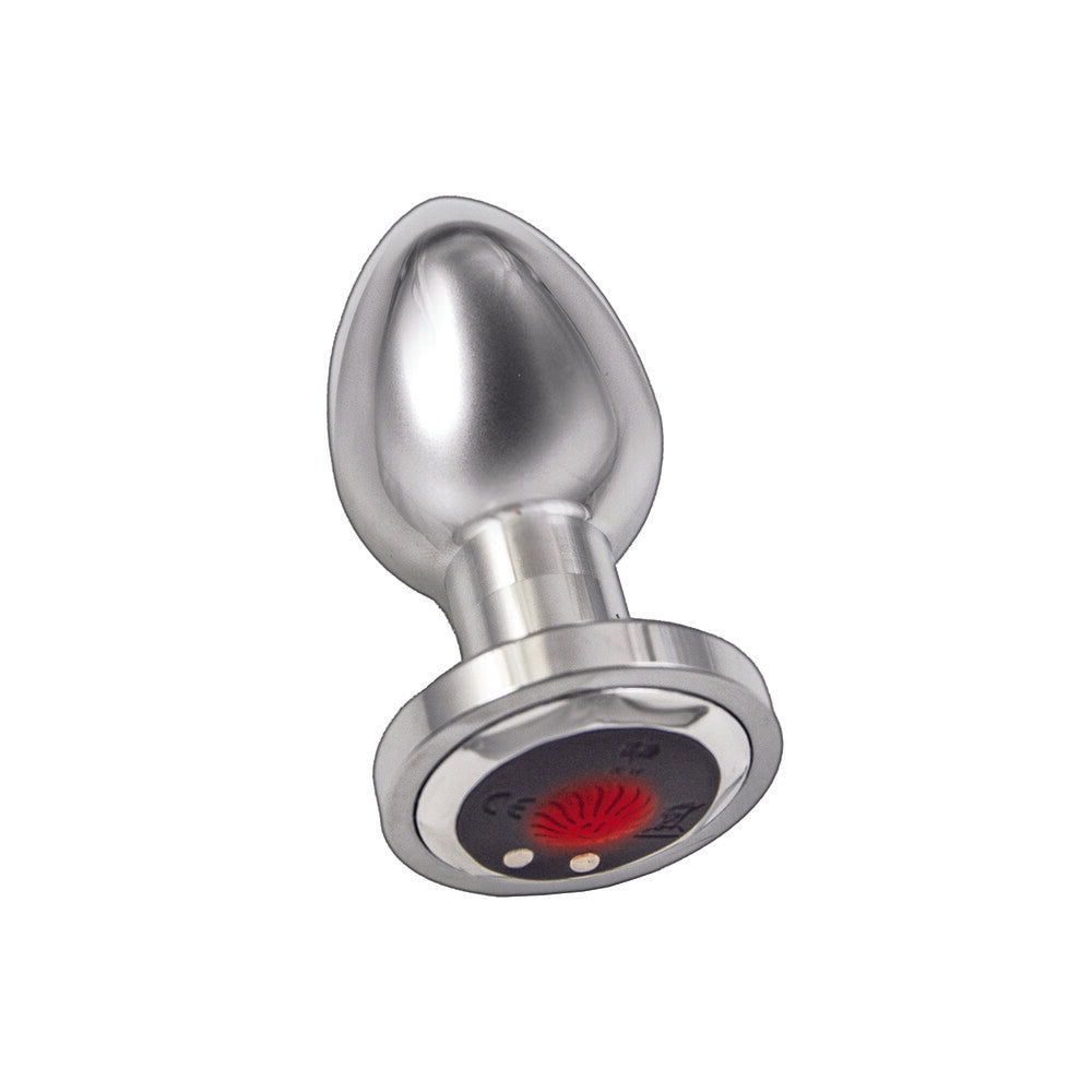 Ass-Sation-Remote-Vibrating-Silver|Front View|"premium remote device-front view"