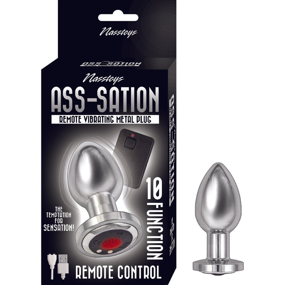 Ass-Sation-Remote-Vibrating-Silver|Set View|"complete kit-set view"