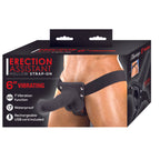 Erection Assistant Hollow Vibrating StrapOn 6 inch Black|Detail View|"Erection Assistant Hollow Vibrating StrapOn 6 inch Black - detail view"