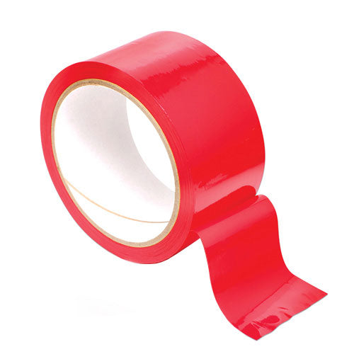 Bondage Tape Red|Front View|"red bondage tape roll-front view adult toys direct"|