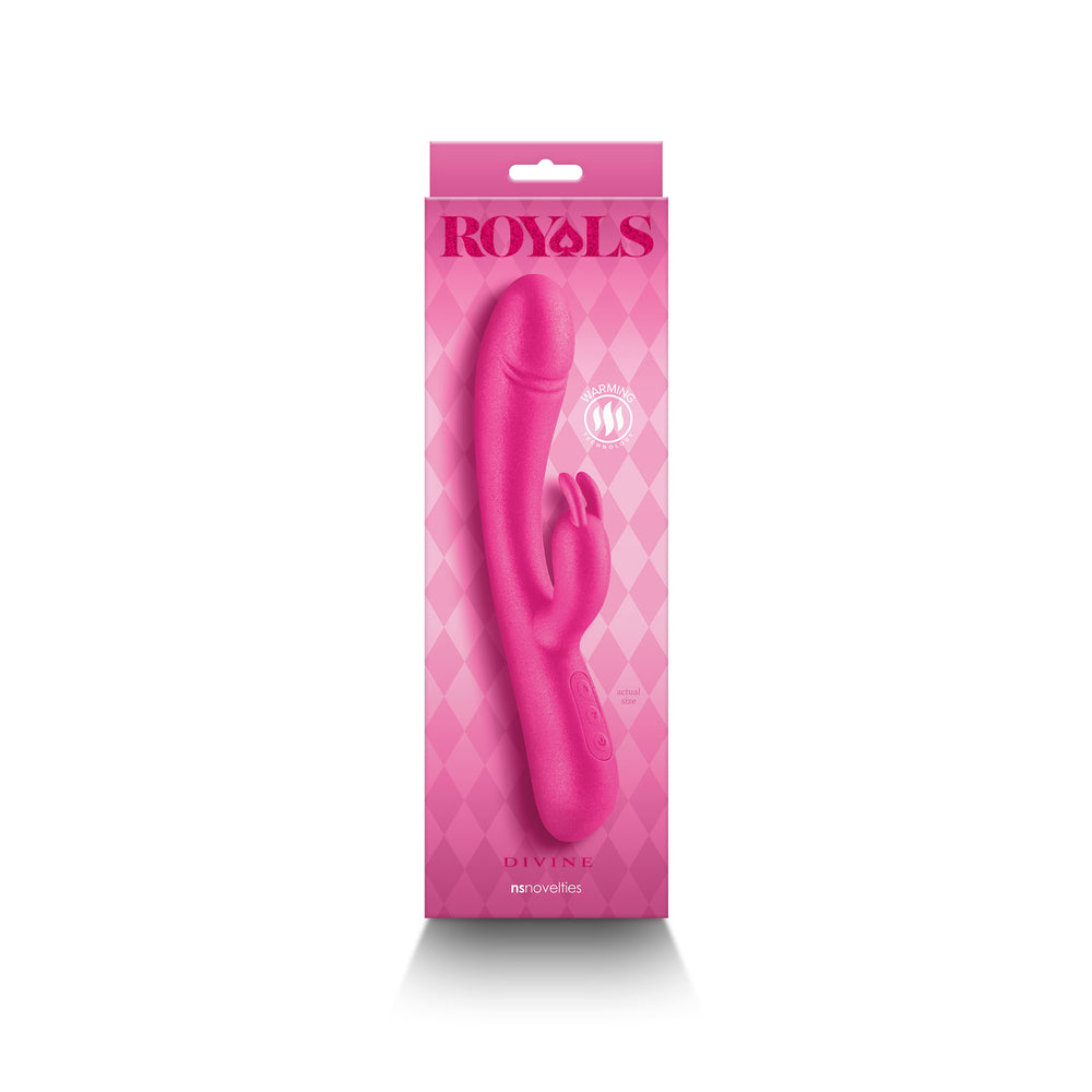 Royals-Divine-Metallic-Pink-Vibrator|Detail View|"control features-detail view"