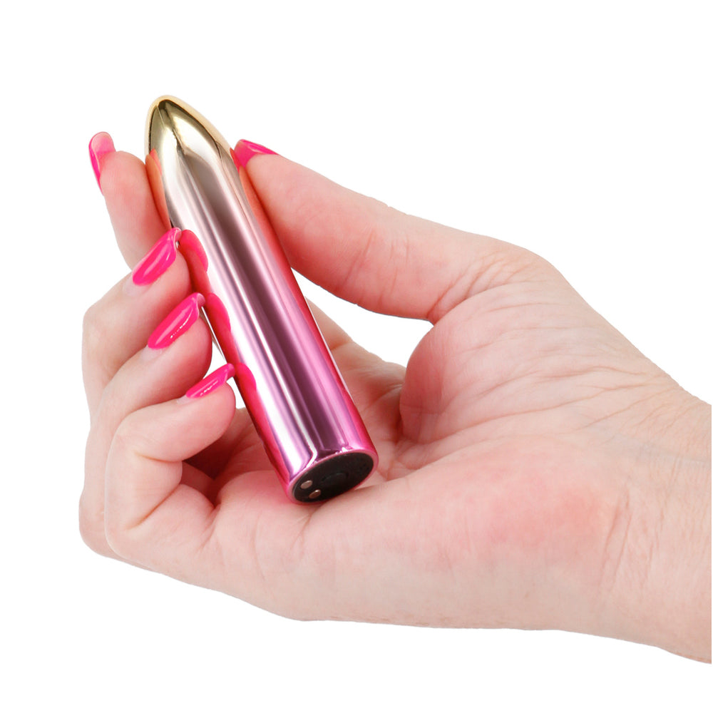 Chroma-Sunrise-Rechargeable-Bullet|Side View|"metallic finish design-side view"