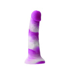 Colours Yum Yum 6 Inch Dildo Purple|Front View|"vibrant design - front view"