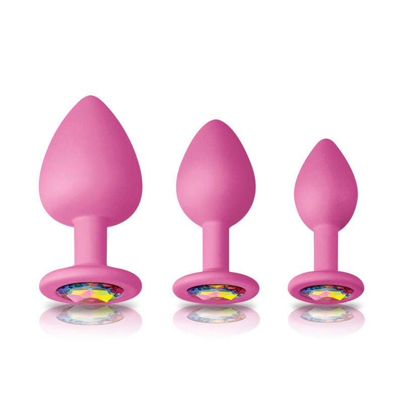 Glams-Pink-Spades-Anal-Trainer-Kit|Front View|"trainer kit-front view"
