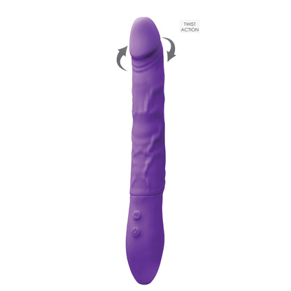INYA Rechargeable Petite Twister Vibe Purple|Side View|"petite detail - side view"