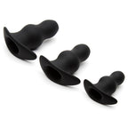 Renegade Peekers Trainer Hollow Butt Plug Kit|Side View|"trainer kit features-side view"|